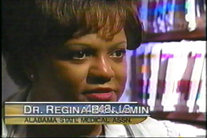 Regina Benjamin advocating for Nick's Crusade, August 2001